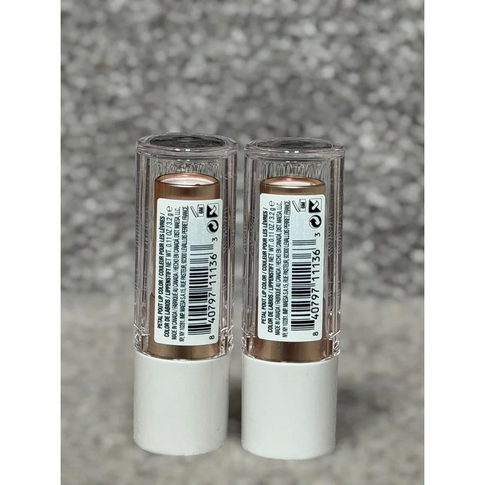 NEW Discontinued Flower Beauty Petal Pout Lot of 2 Pink Dusk Cream Lipstick - Picture 3 of 8